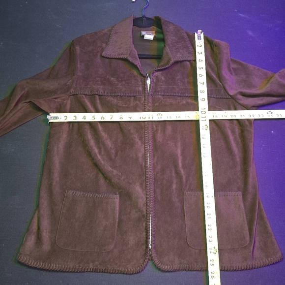 First Option Too Women Brown Polyester Long Sleeve 2 Piece Suit 18W - Picture 14 of 15